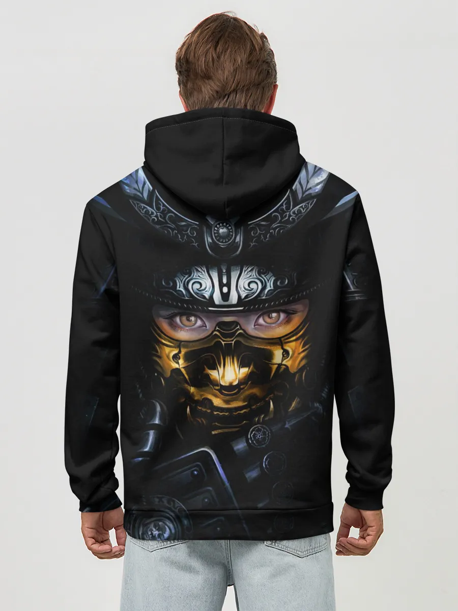 Худи мужской база хлопок / Девушка Самурай