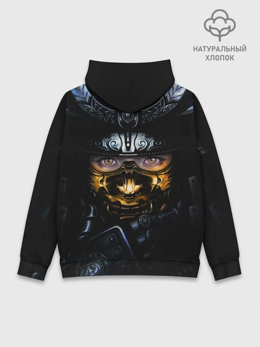 Худи мужской база хлопок / Девушка Самурай