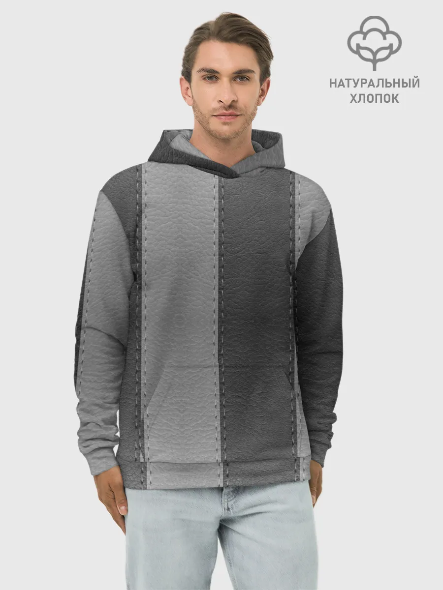 Худи мужской база хлопок / Skin Stripes