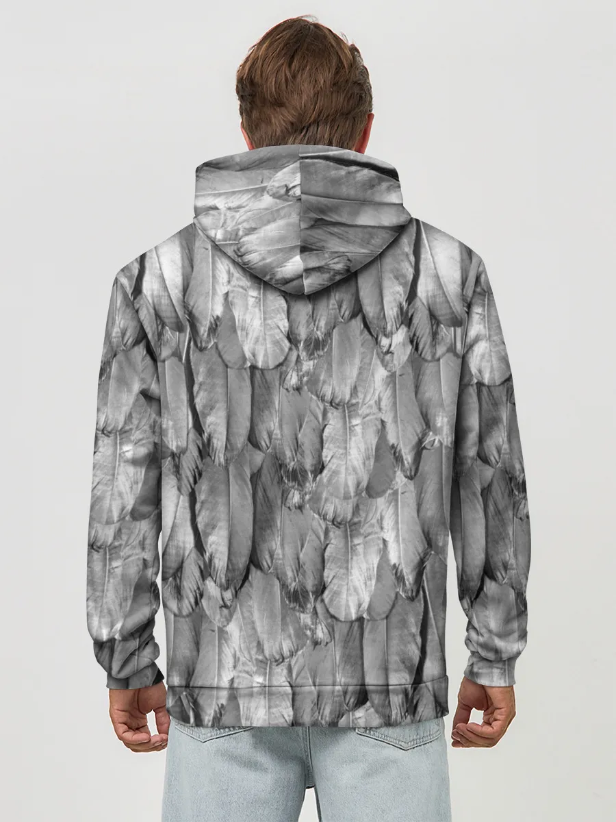 Худи мужской база хлопок / White Raven