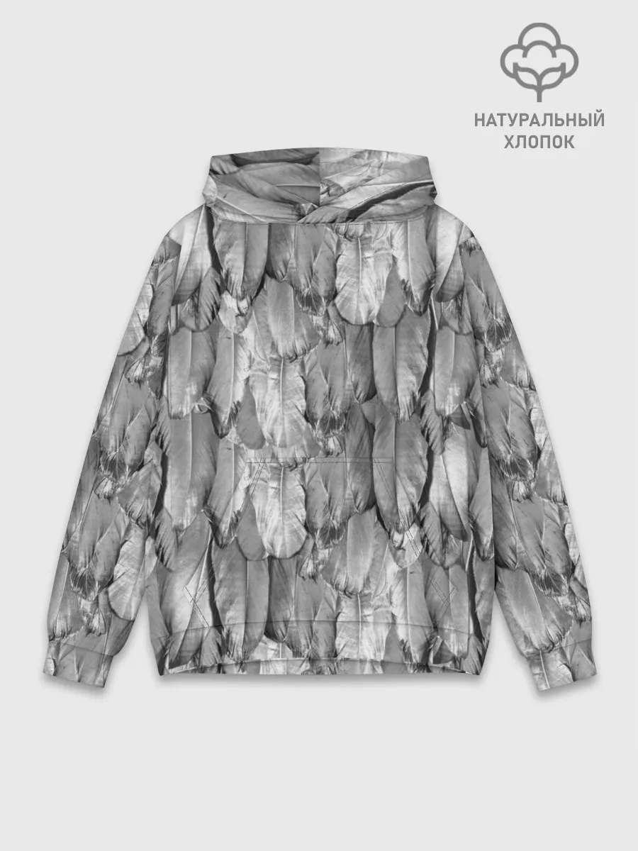 Худи мужской база хлопок / White Raven