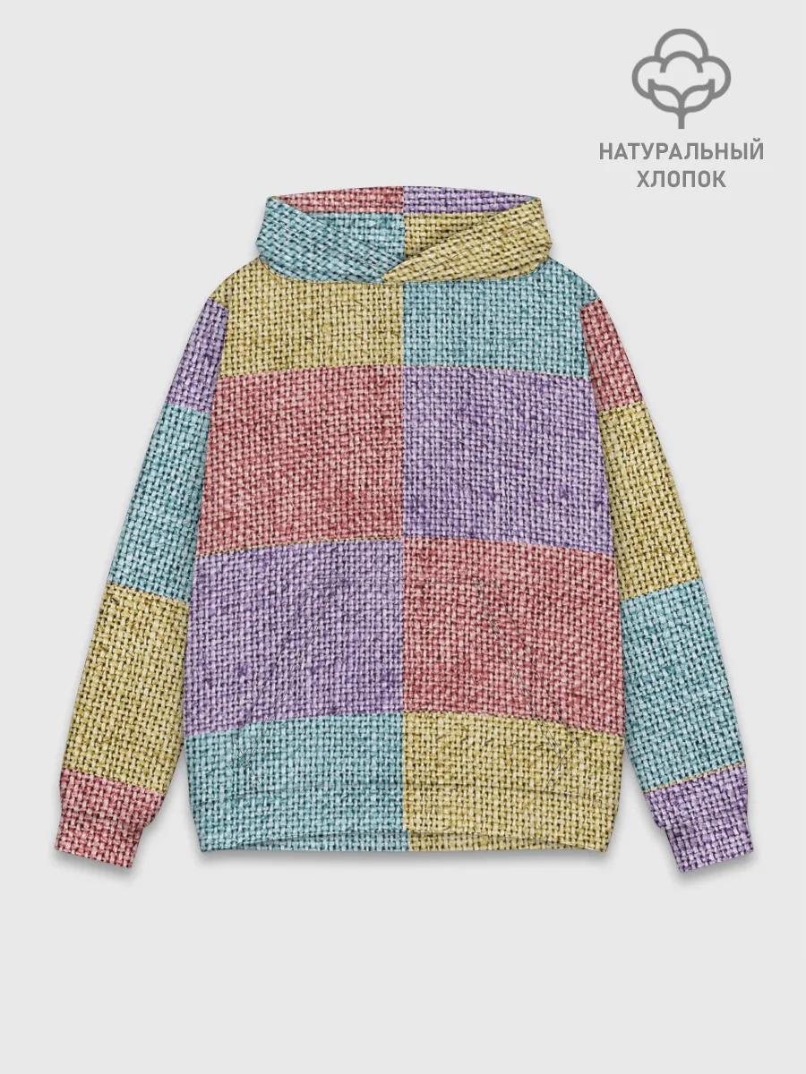 Худи мужской база хлопок / Patchwork