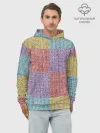 Худи мужской база хлопок / Patchwork