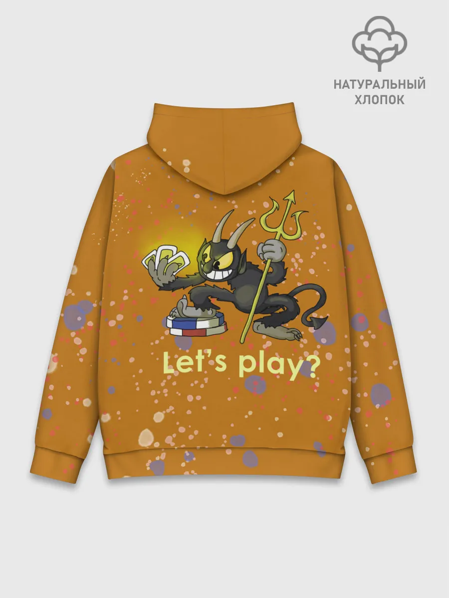 Худи мужской база хлопок / cuphead