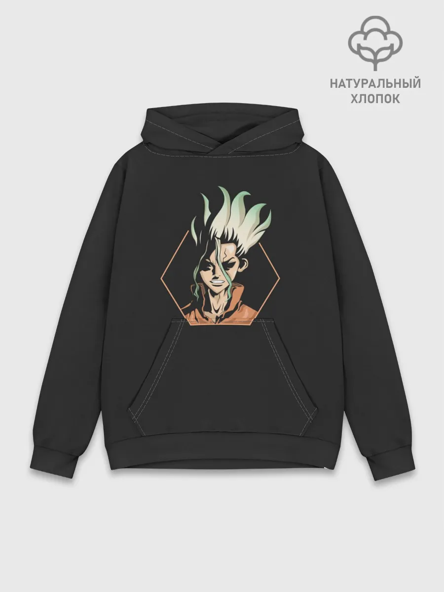 Худи мужской база хлопок / Доктор Стоун