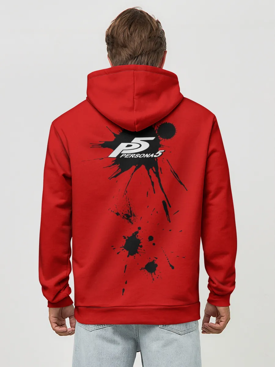 Худи мужской база хлопок / пантера persona 5