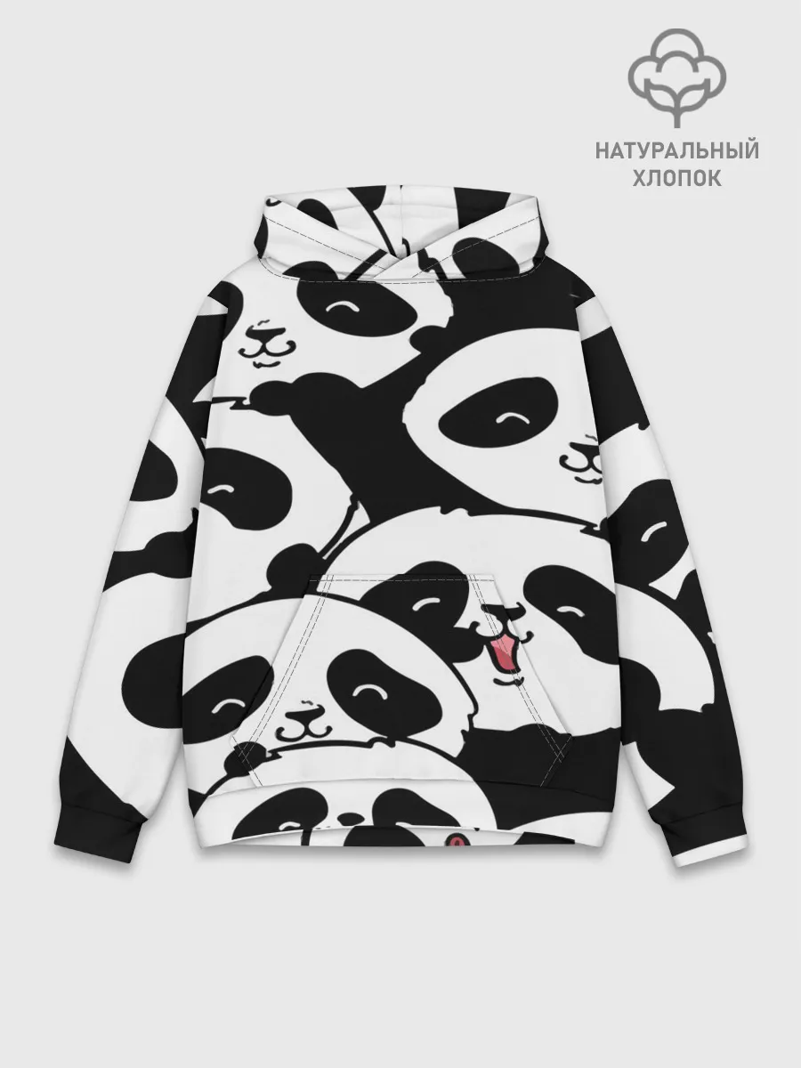 Худи мужской база хлопок / панды