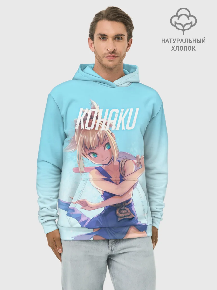 Худи мужской база хлопок / Кохаку Доктор Стоун