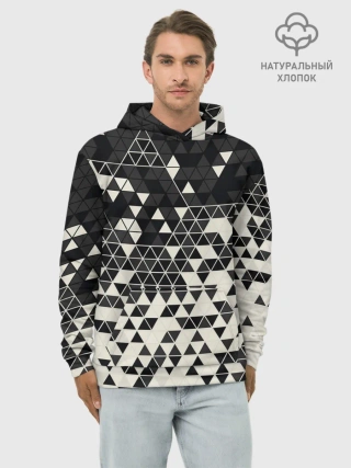 Худи мужской база хлопок / Абстракция