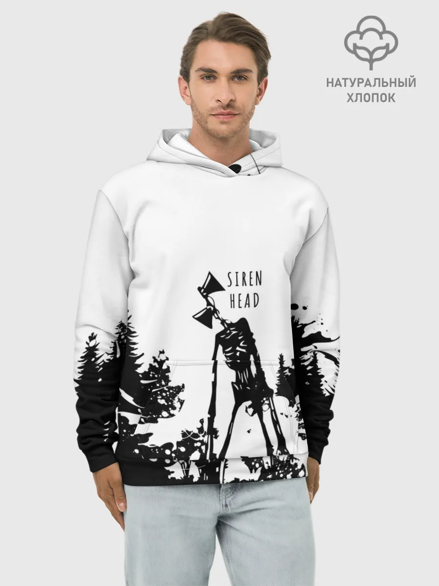 Худи мужской база хлопок / Лес сиреноголового