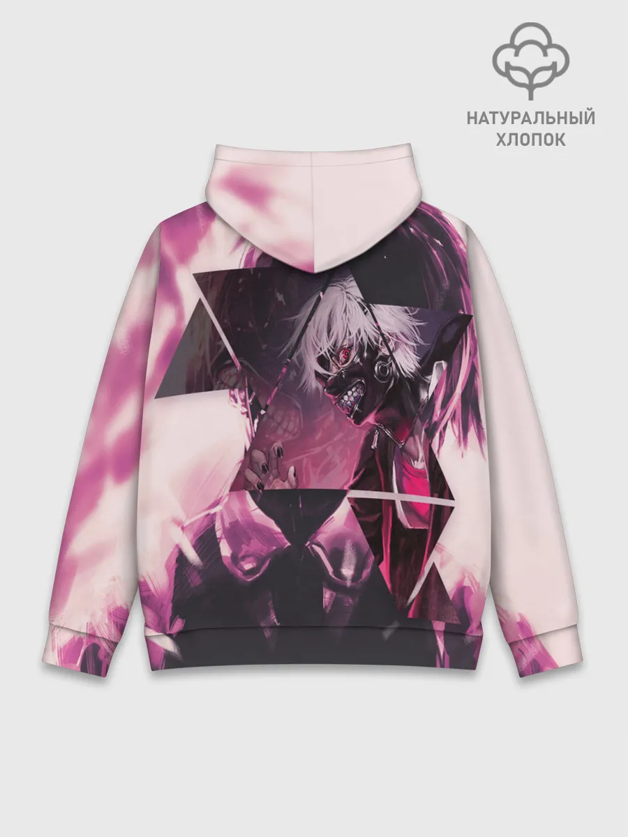 Худи мужской база хлопок / Одноглазый король Канеки
