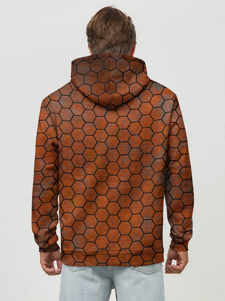 Худи мужской база хлопок / Ржавые Соты