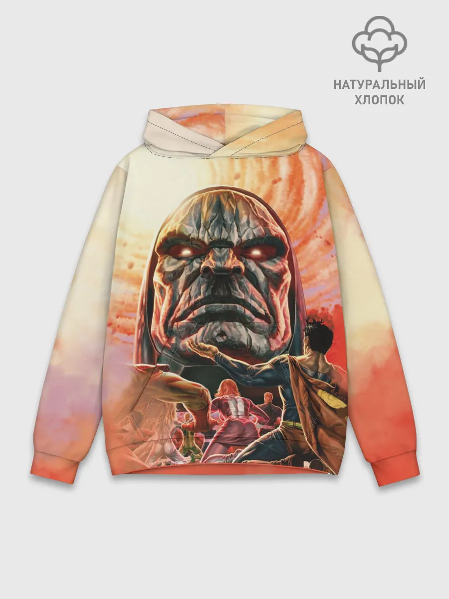 Худи мужской база хлопок / Darkseid | Дарксайд смотрит с высока