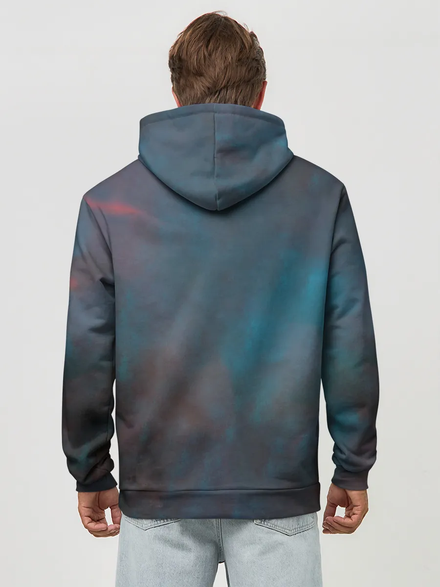 Худи мужской база хлопок / Batman, Cyborg VS Steppenwolf