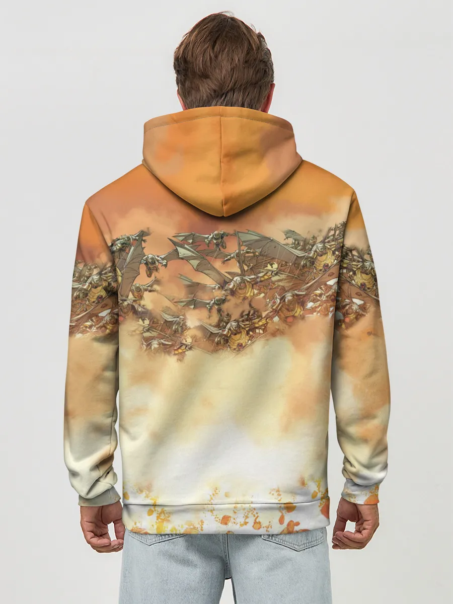 Худи мужской база хлопок / Дарксайд и парадемоны