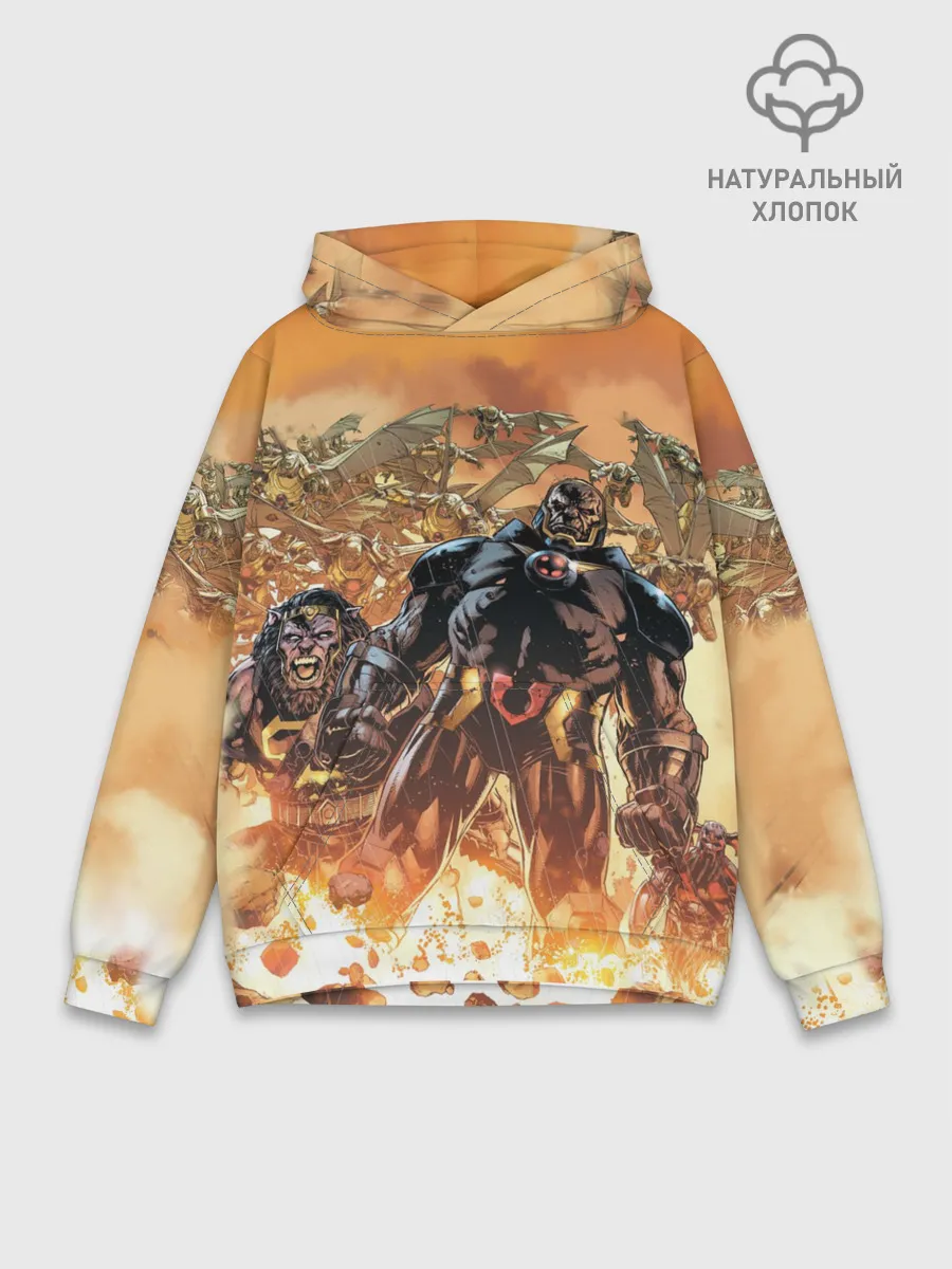 Худи мужской база хлопок / Дарксайд и парадемоны