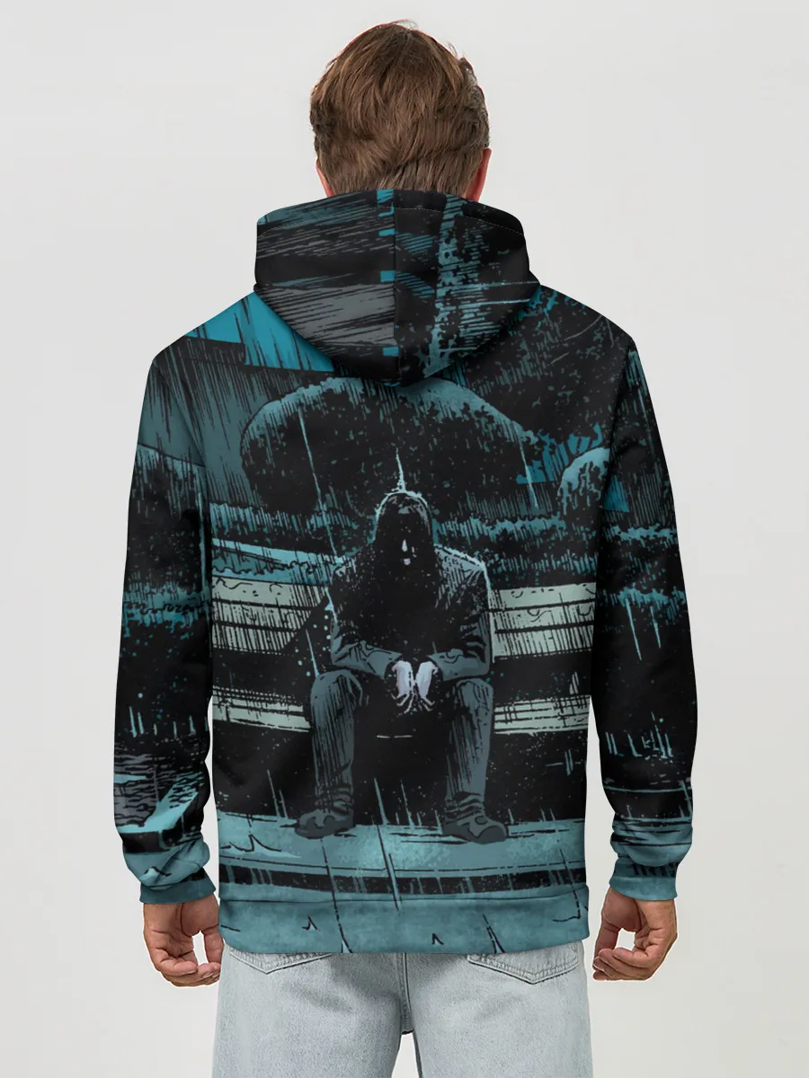 Худи мужской база хлопок / Киану Ривз - комикс о боге