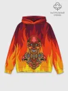 Худи мужской база хлопок / Меха скелет | Steampunk Fire