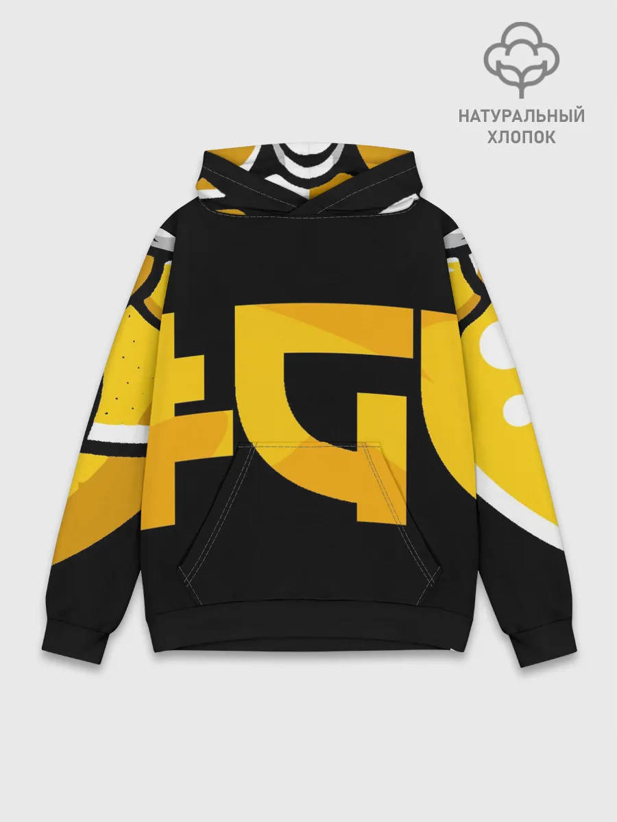 Худи мужской база хлопок / Yellow Asia