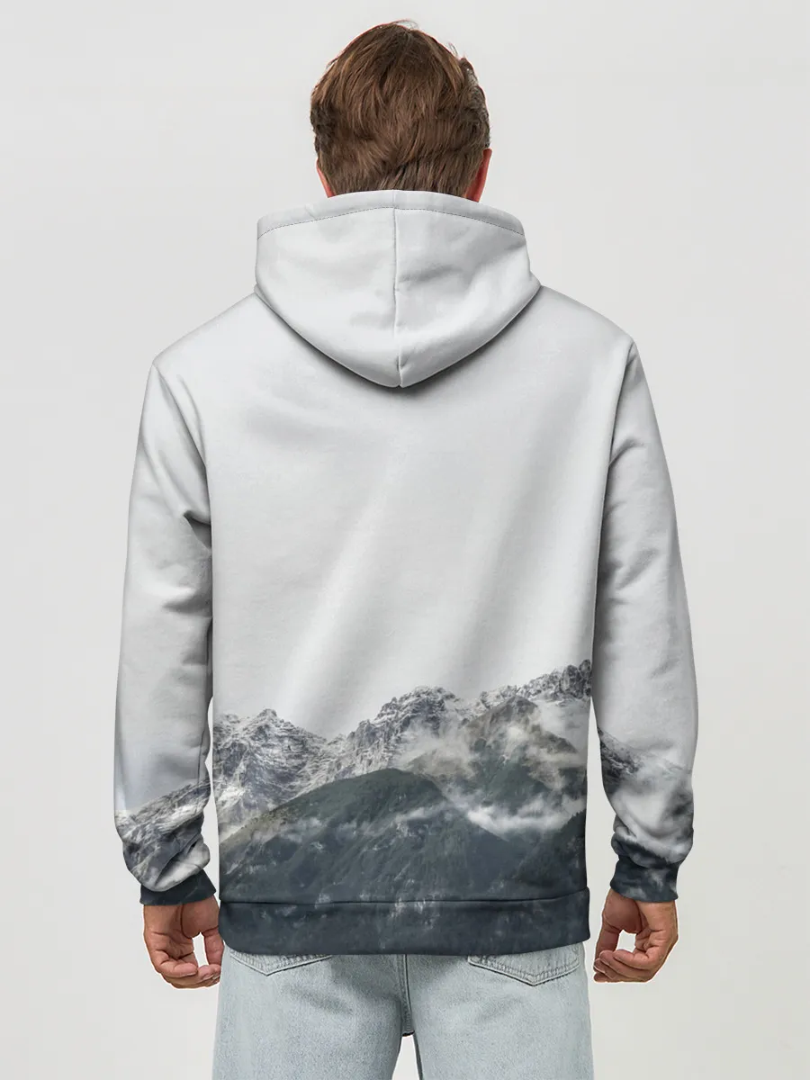 Худи мужской база хлопок / Вершина Горы