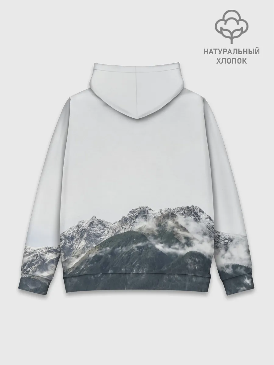 Худи мужской база хлопок / Вершина Горы