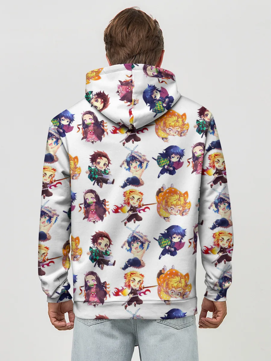 Худи мужской база хлопок / Персонажи Kimetsu no Yaiba