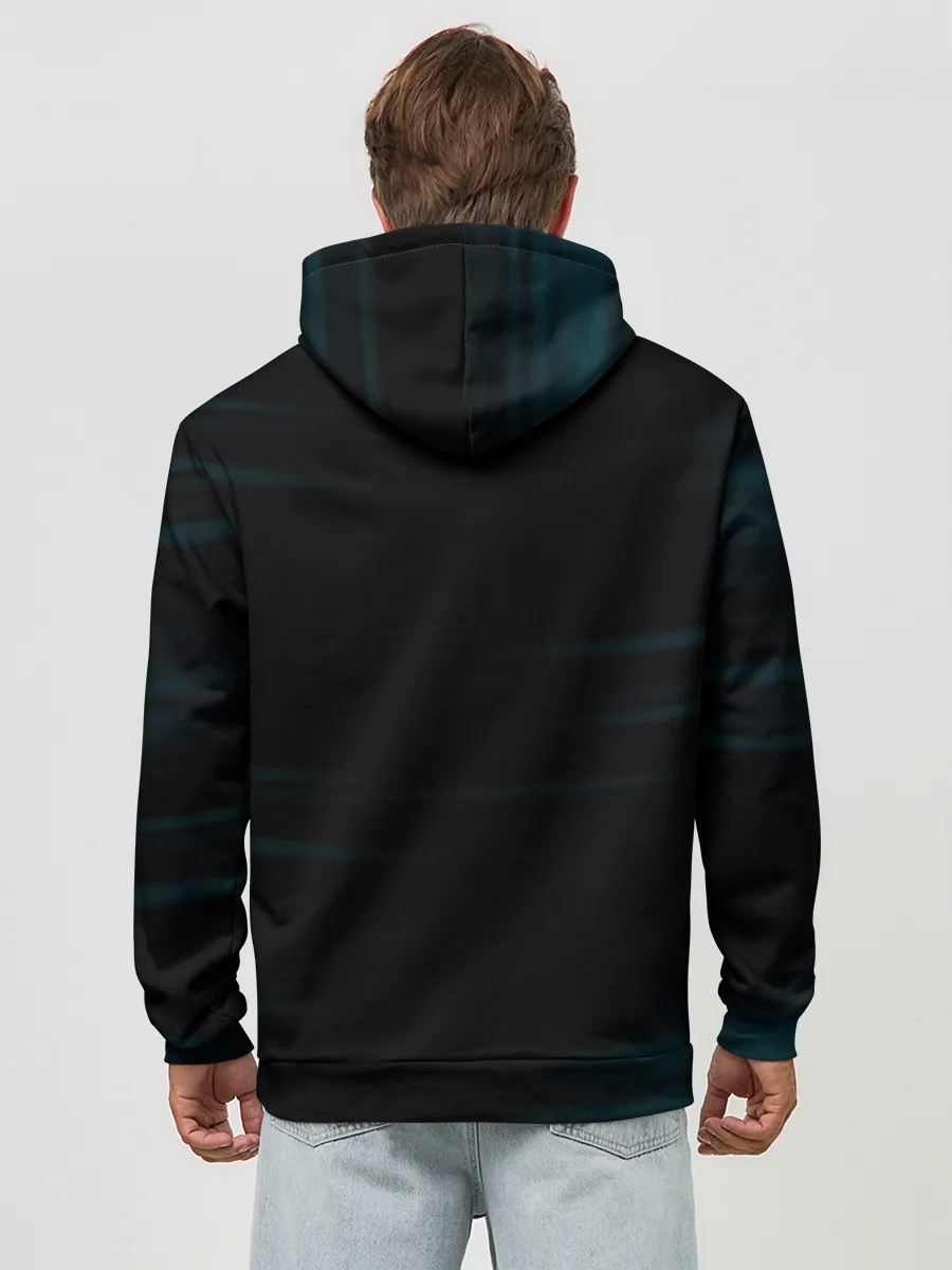 Худи мужской база хлопок / Obanai Iguro Kimetsu no Yaiba