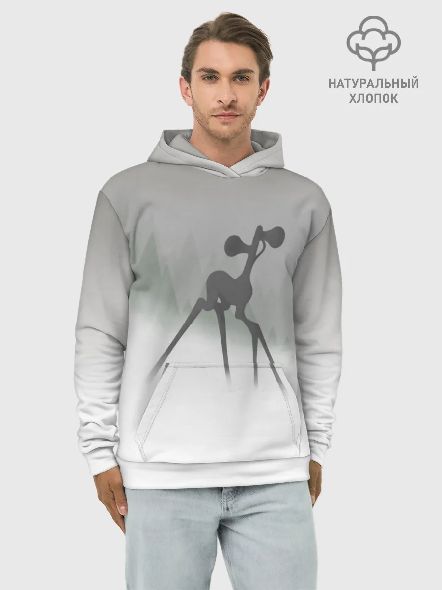 Худи мужской база хлопок / Сиренеголовый олень