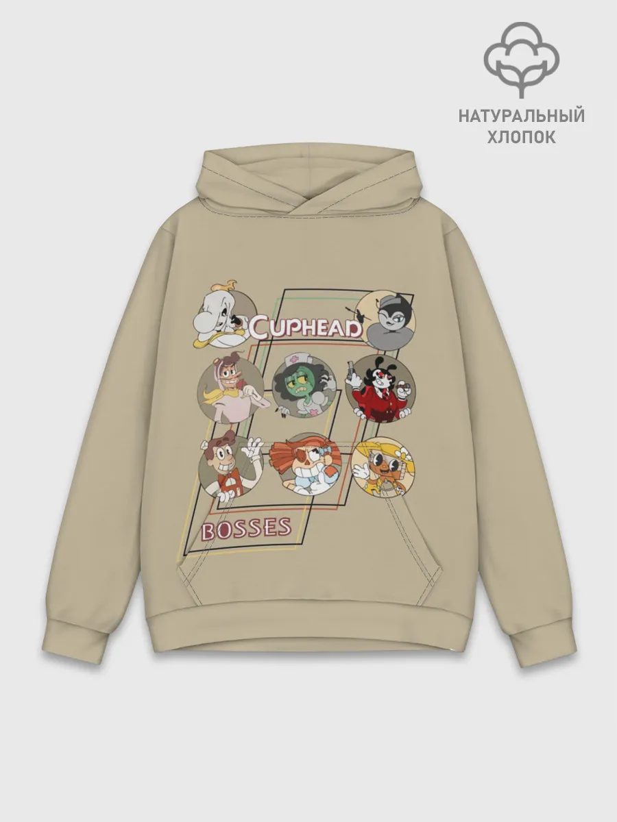 Худи мужской база хлопок / Боссы caphead