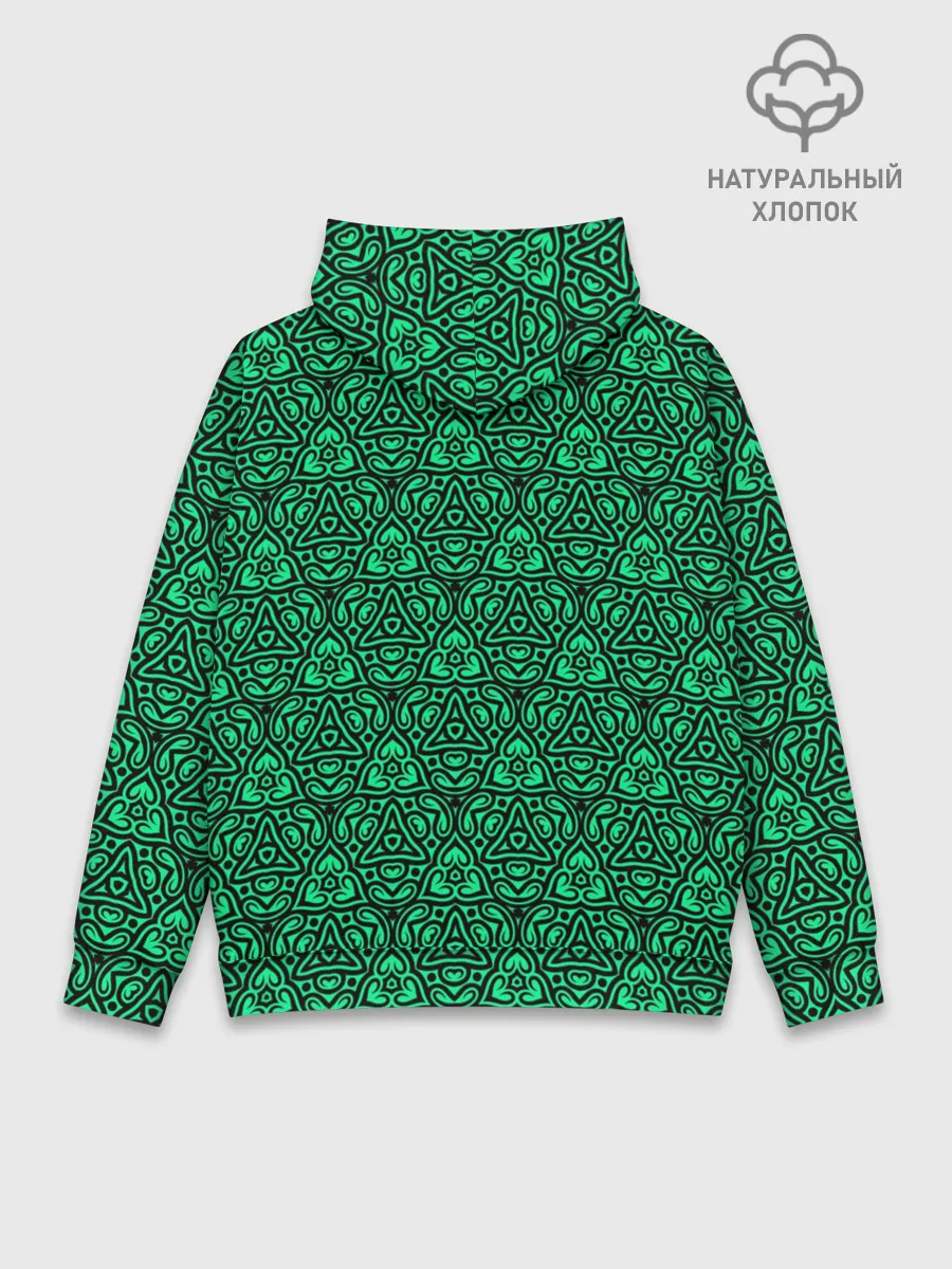 Худи мужской база хлопок / Абстрактный узор Калейдоскоп