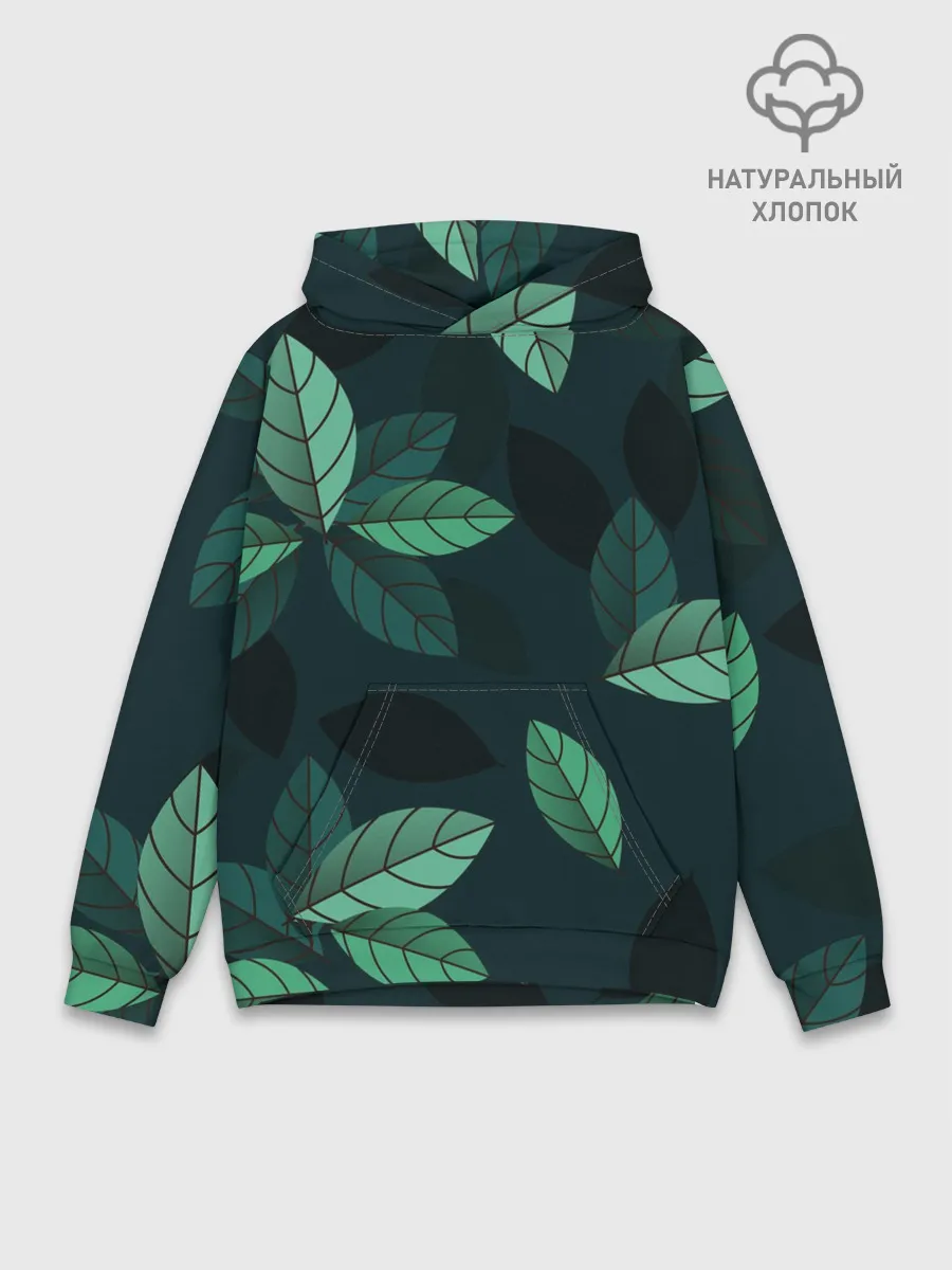 Худи мужской база хлопок / листва