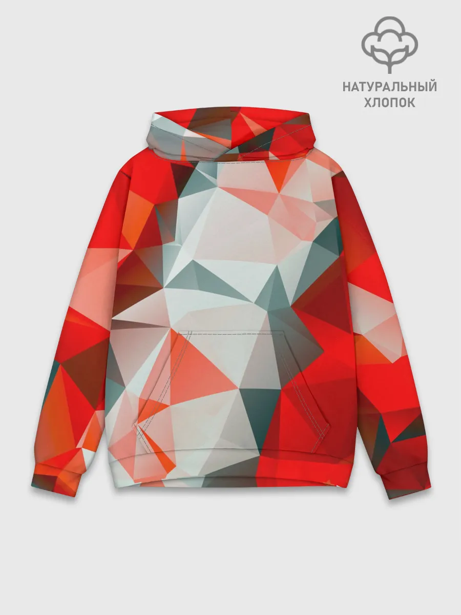 Худи мужской база хлопок / Абстракция-Геометрия