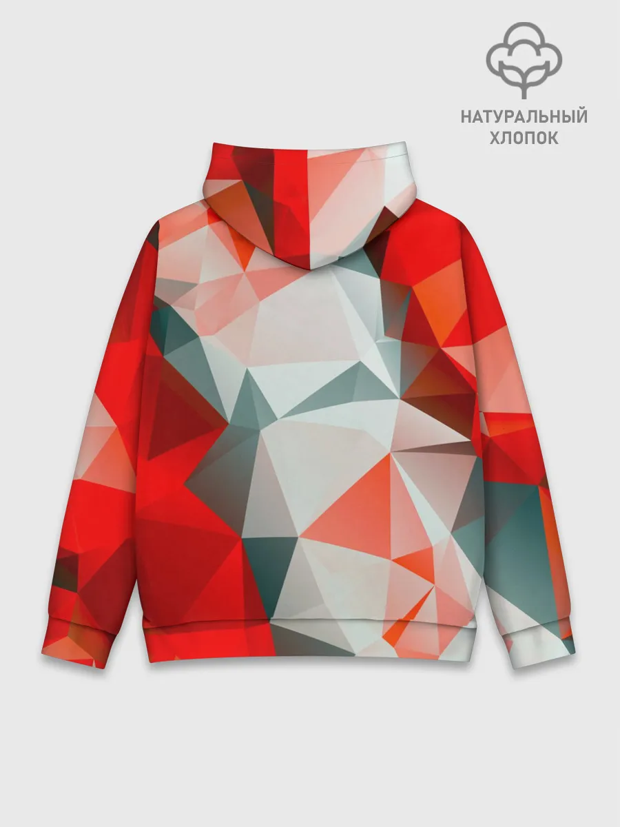 Худи мужской база хлопок / Абстракция-Геометрия
