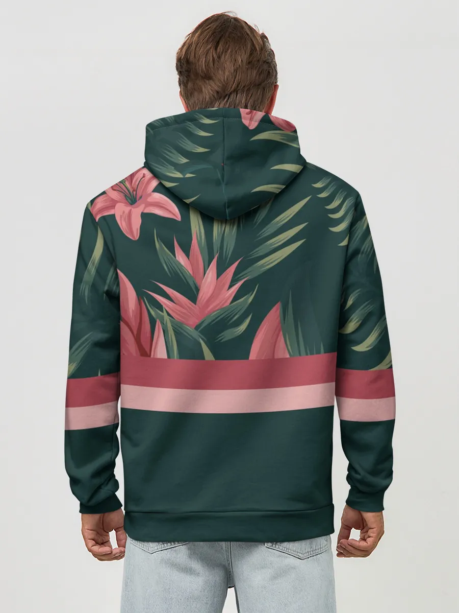 Худи мужской база хлопок / Лилии