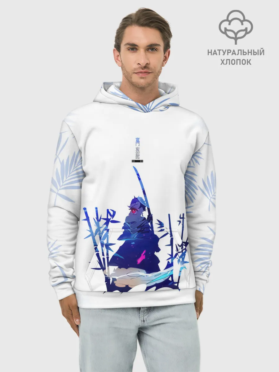 Худи мужской база хлопок / Истребитель демонов : Kimetsu no Yaiba