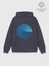 Худи мужской база хлопок / Ocean. Mosaik
