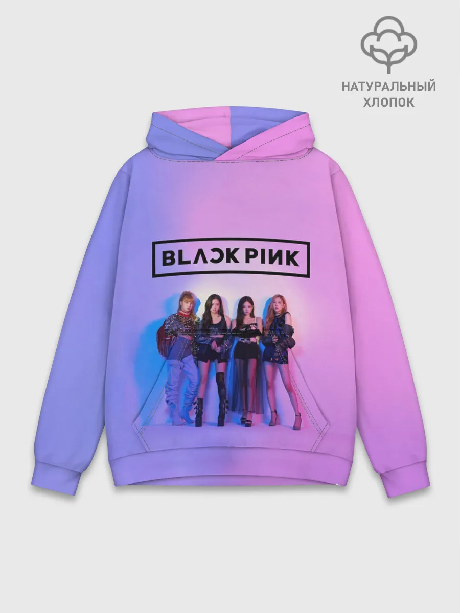 Худи мужской база хлопок / BLACKPINK