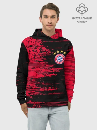Худи мужской база хлопок / BAYERN MUNCHEN.