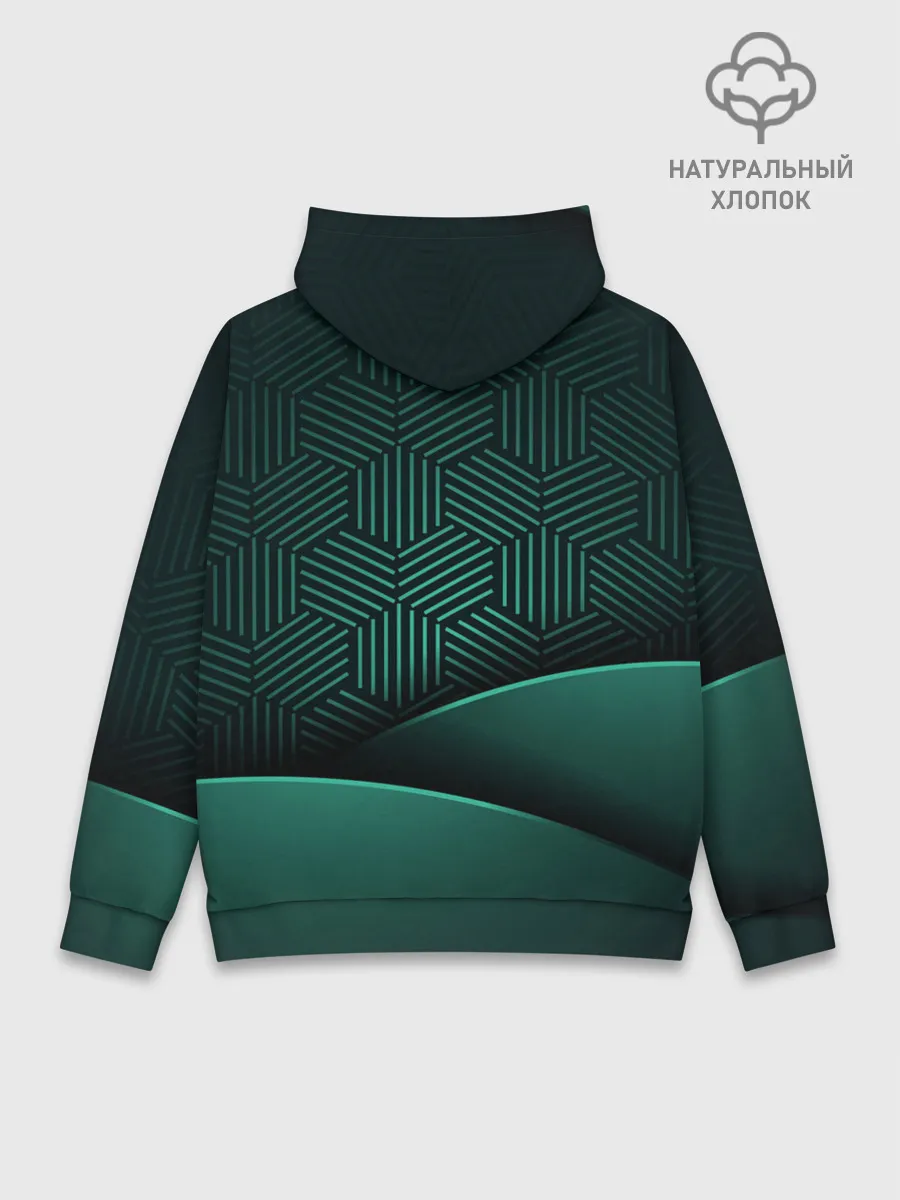 Худи мужской база хлопок / Luxury Green