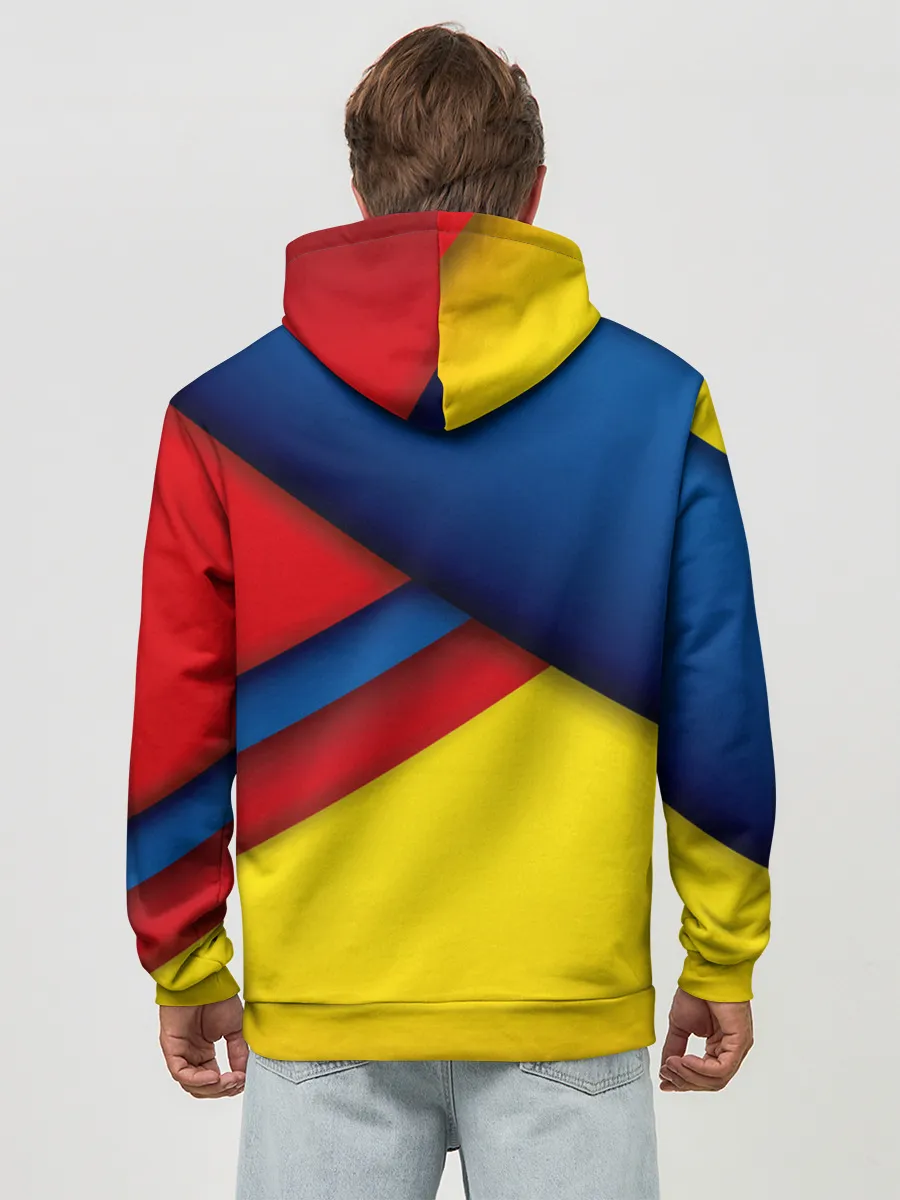 Худи мужской база хлопок / Яркие краски