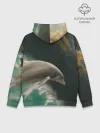 Худи мужской база хлопок / Дельфин в облаках