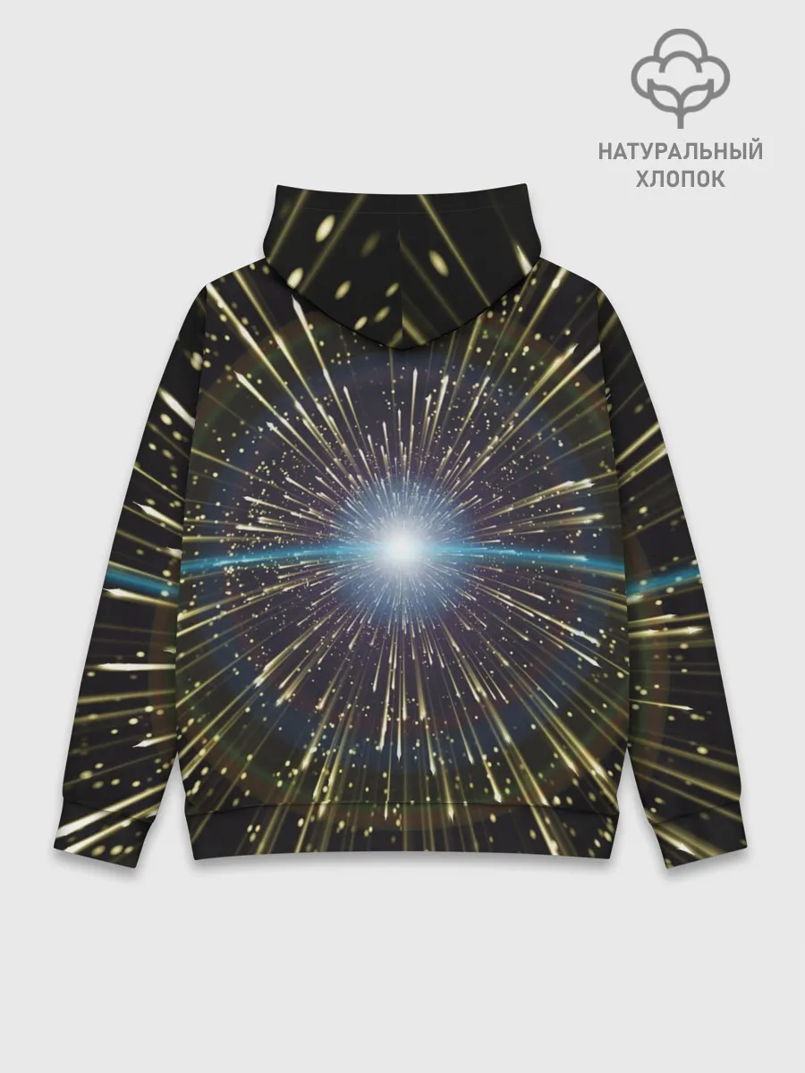 Худи мужской база хлопок / Неоновые стрелы