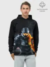 Худи мужской база хлопок / Halo x Battlefield