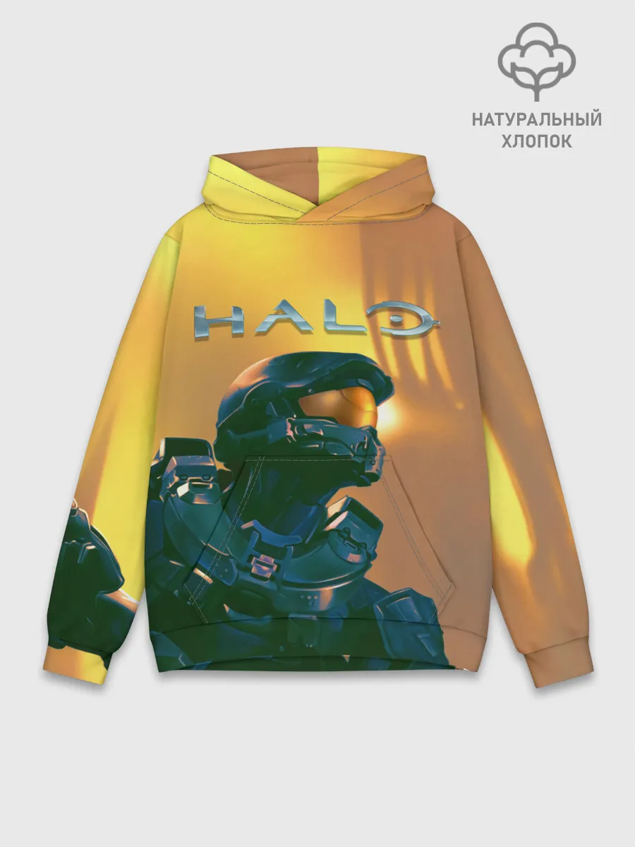 Худи мужской база хлопок / Мастер Чиф | Halo