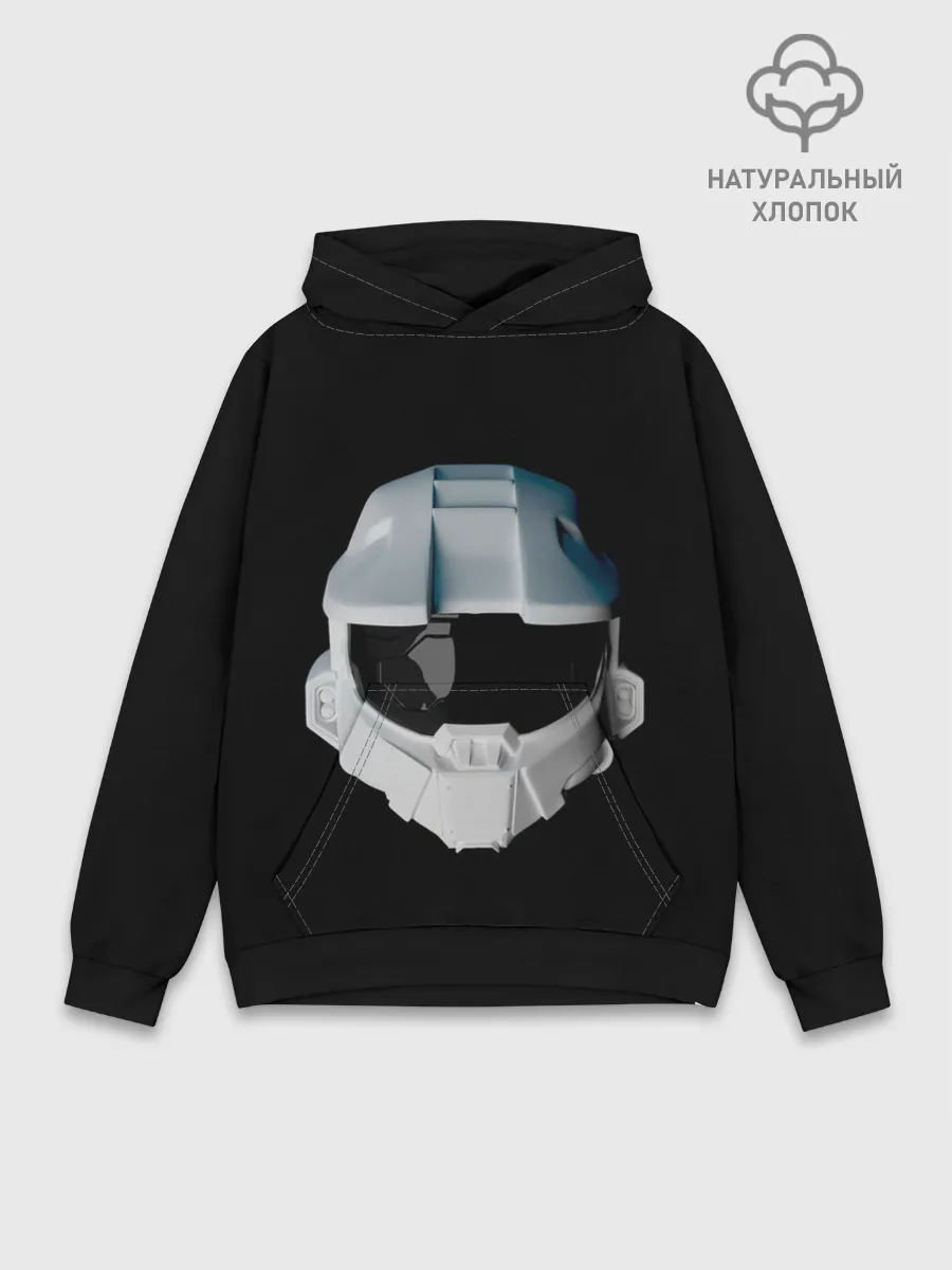 Худи мужской база хлопок / Halo Infinite White