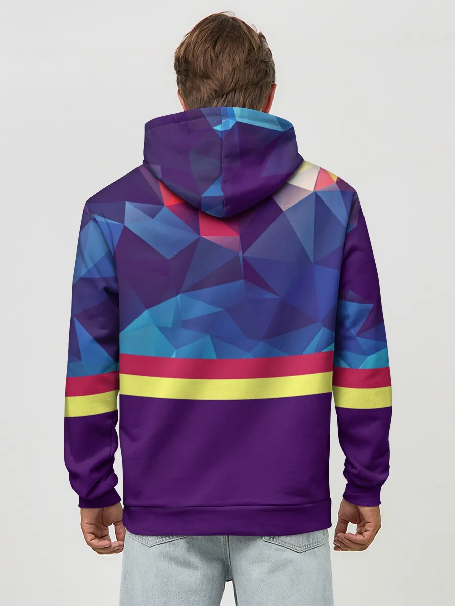 Худи мужской база хлопок / Геометрическая Абстракция