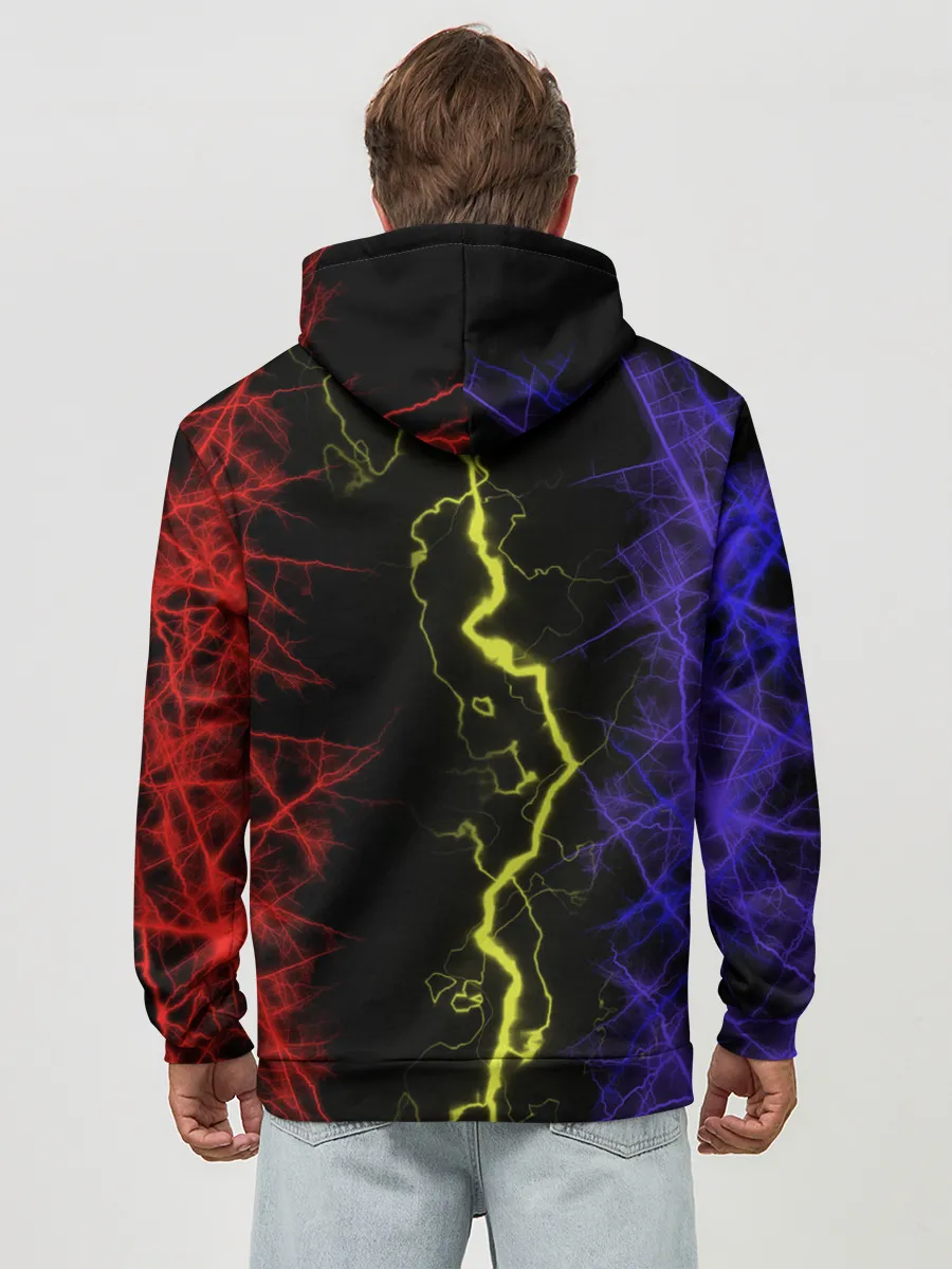 Худи мужской база хлопок / Lightning | Молния
