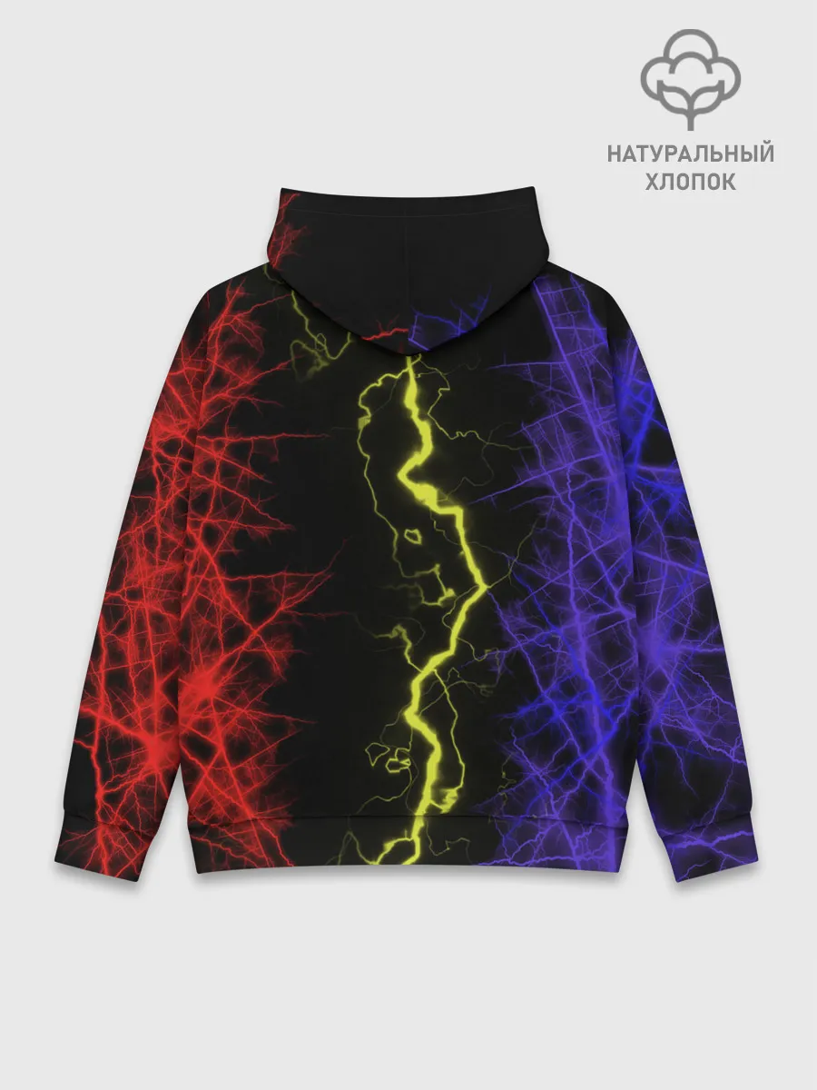 Худи мужской база хлопок / Lightning | Молния