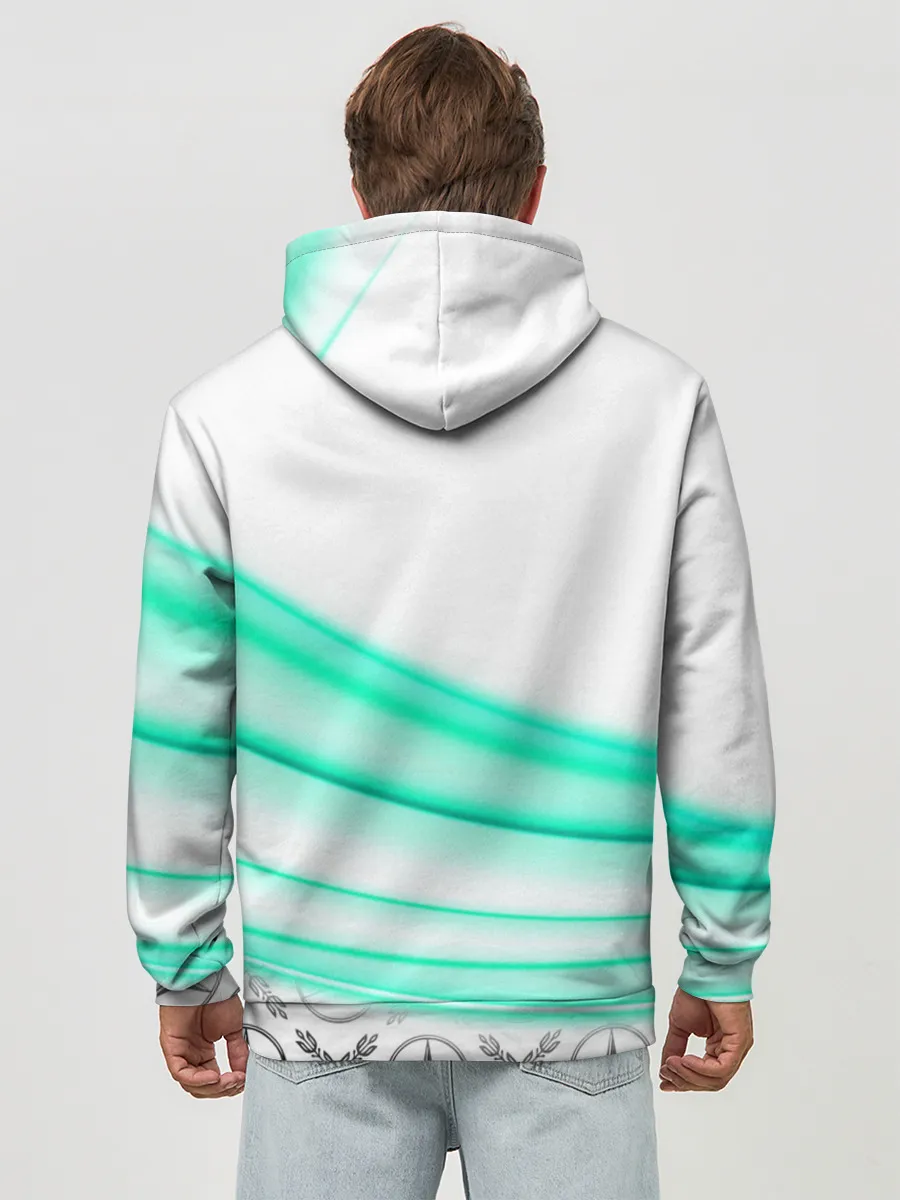 Худи мужской база хлопок / МЕРСЕДЕС АКВА / AQUA