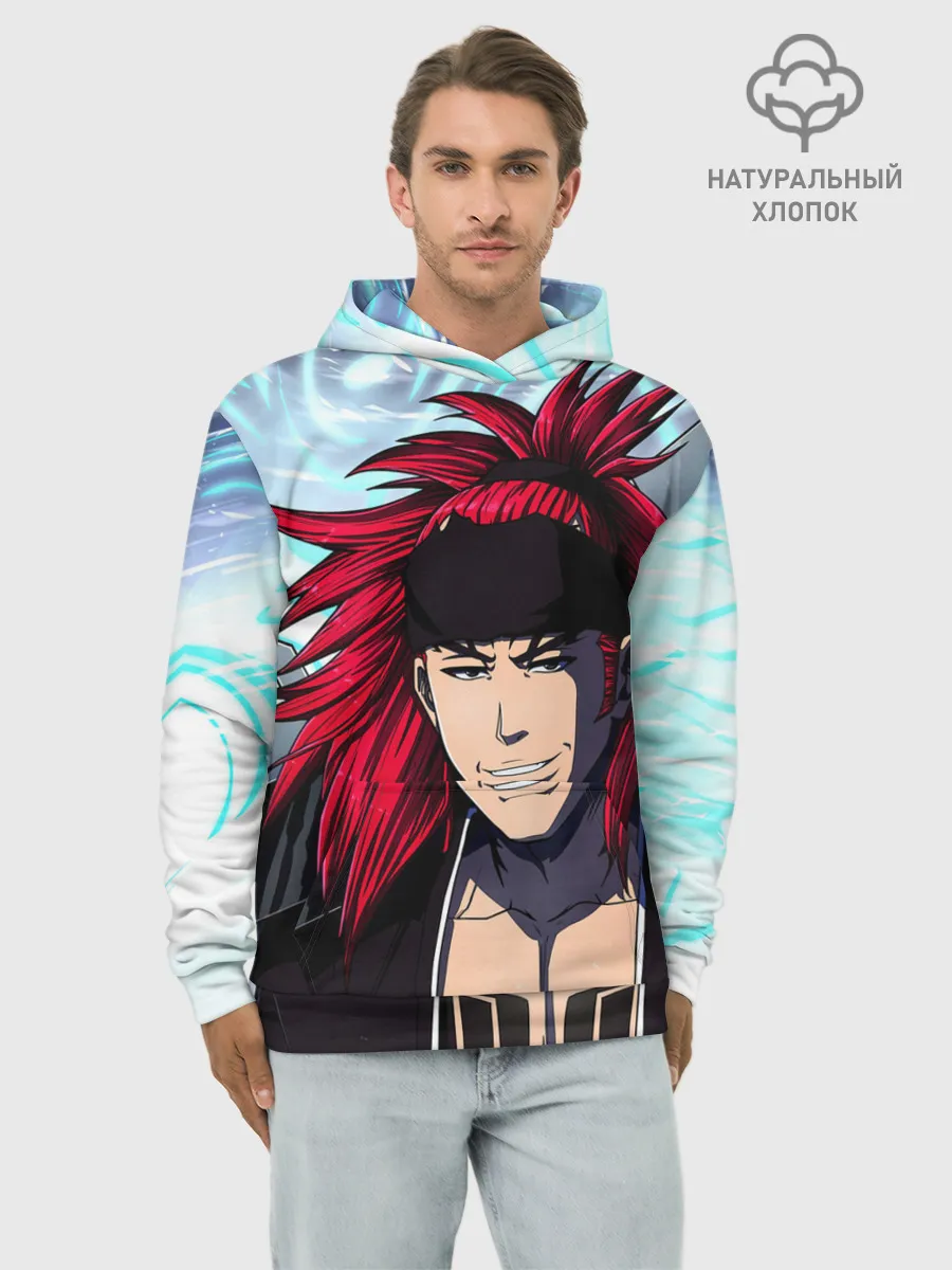 Худи мужской база хлопок / Рэндзи Абараи Блич